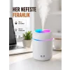ABS Gövdeli 300ml USB Nemlendirici – Beyaz, Gri, Pembe Renk
