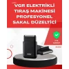 ABS Gövdeli Süper İnce Elektrikli Sakal Kesici – 45 dk Kablosuz Kullanım, Yanak Makası Dahil