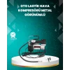 Ağır Hizmet Tipi Oto Kompresör 140 PSI Manometreli