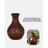 Ahşap Desenli Aromaterapi Difüzör 130 ml Ultrasonik ve 7 Renk LED Işıklı