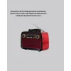 Ahşap Dokulu Bluetooth Müzik Kutusu – Vintage LED Tasarımıyla Modern Ses Deneyimi