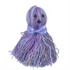 Ahtapot Şekilli Zilli Ve İpli Rengarenk Püsküllü Sevimli Kedi Oyuncağı (5047)