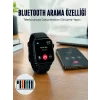 Akıllı Saat 7 Kordonlu Bluetooth Aramalı Nabız ve Dokunmatik Akıllı Saat