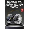Akıllı Saat Adımsayar Nabız Ölçer Titreşim Özellikli Çağrı Cevaplama Sosyal Medya