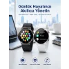Akıllı Saat Amoled Ekran Bluetooth Bağlantılı Sesli Görüşme Nabız Ölçer
