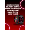 Akıllı Saat Arama Görüşme Bildirim Görme Uyku ve Sağlık Takibi Nabız Ölçer 3 Kordon Hediyeli