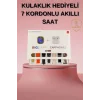 Akıllı Saat Bluetooth Kulaklık Hediyeli Bildirim Görme Sesli Görüşme Çoklu Kordon