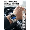 Akıllı Saat Çelik Kordonlu Amoled Ekran Android ve İOS Uyumlu Çağrı Cevaplayabilen Yeni Nesil