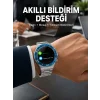 Akıllı Saat Çelik Kordonlu Amoled Ekran Android ve İOS Uyumlu Çağrı Cevaplayabilen Yeni Nesil