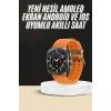 Akıllı Saat Unısex Zarif Görünümlü Titanyum Kasa Amoled Ekran Müzik Dinleme