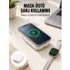 Akıllı Saat ve Telefon Uyumlu 4’ü 1 Arada Powerbank 10000 mAh Yeni Nesil