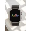 Akıllı Saat Yeni Nesil Sesli Asistan Uyku ve Sağlık Takibi Adımsayar