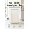 Akıllı Sensörlü 20 Litre Çöp Kovası Sessiz Kapaklı Modern Hijyenik Ev Tipi Çöp Kutusu