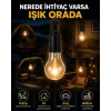 Akıllı Sensörlü USB Şarjlı Kamp Lambası