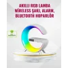 Akıllı Uyku Lambası Gündoğumu Alarmı Kablosuz Şarj ve Müzik Çalar