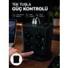 Akım Korumalı 8li Dikey Priz 4 USB 2 Type-C Hızlı Şarj Destekli Çoklu Priz
