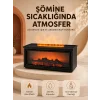 Alev Efektli Aroma Yayıcı Hava Nemlendirici Uzaktan Kumandalı Gece Lambası