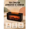 Alev Efektli Hava Nemlendirici Aromaterapi Difüzörü Uzaktan Kumandalı 250 ML