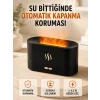 Alev Efektli Ultrasonik Aroma Difüzörü 180 ML LED Işıklı Hava Nemlendirici