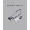 Alüminyum Gövdeli Type‑C HDMI & Ethernet Adaptör – Tak & Çalıştır
