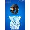 Amoled Ekran Metal Deri Silikon Kordonlu Uyku ve Sağlık Takibi