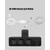 Anahtarlı Çoklu Priz 3 USB 1 Type-C Hızlı Şarj Destekli