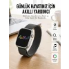 Android ve İOS Uyumlu Uyku ve Sağlık Takibi Yapabilen 3 Kordonlu Akıllı Saat