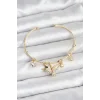 Anka Kuşu Charmlı Gold Renk Pirinç Kadın Bileklik