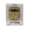 Apple Airpods 2 (2.nesil) Mira Taşlı Kılıf - Gold