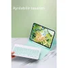 Apple İpad Air 11 (2024) Kılıf Kc01 Smart Klavyeli Tablet Kılıfı - Lacivert