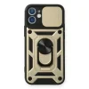 Apple İphone 11 Kılıf Pars Lens Yüzüklü Silikon - Gold
