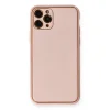 İphone 11 Pro Kılıf Coco Deri Silikon Kapak - Pembe