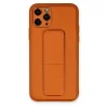 İphone 11 Pro Kılıf Coco Deri Standlı Kapak - Turuncu