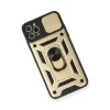 Apple İphone 11 Pro Kılıf Pars Lens Yüzüklü Silikon - Gold
