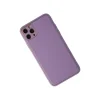 İphone 11 Pro Max Kılıf Coco Deri Silikon Kapak - Lila