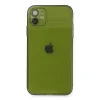 Apple İphone 12 Kılıf Fly Lens Silikon - Yeşil