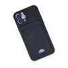 Apple İphone 12 Kılıf Kelvin Kartvizitli Silikon - Lacivert