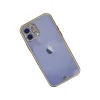 Apple İphone 12 Kılıf Liva Taşlı Silikon - Beyaz