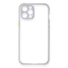 Apple İphone 12 Kılıf Miami Şeffaf Silikon - Lila