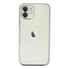 Apple İphone 12 Kılıf Razer Lensli Silikon - Gümüş