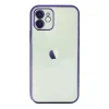 Apple İphone 12 Kılıf Razer Lensli Silikon - Mor