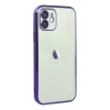 Apple İphone 12 Kılıf Razer Lensli Silikon - Mor