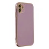 Apple İphone 12 Kılıf Volet Silikon - Mor