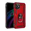 Apple İphone 12 Mini Kılıf Sofya Yüzüklü Silikon Kapak - Kırmızı