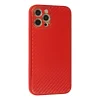 Apple İphone 12 Pro Kılıf Coco Karbon Silikon - Kırmızı