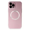 Apple İphone 12 Pro Kılıf Jack Magneticsafe Lens Silikon - Rose Gold