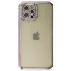 Apple İphone 12 Pro Kılıf Joke Taşlı Silikon - Mor