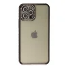 Apple İphone 12 Pro Kılıf Joke Taşlı Silikon - Siyah