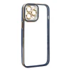 İphone 12 Pro Kılıf Liva Lens Silikon - Mavi