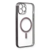 İphone 12 Pro Kılıf Magneticsafe Lazer Silikon - Siyah